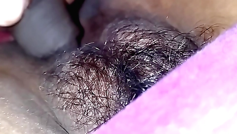 Indian woman with hairy pussy on the floor and 367