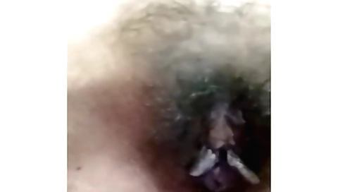 Indian teen shows off her hairy pussy on the screen
