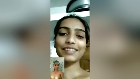 Indian girl masturbates on camera in amateur solo scene