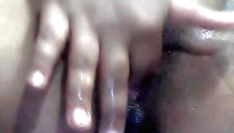 Solo female masturbating in bedroom to her own pleasure
