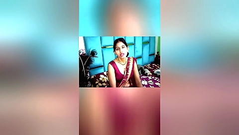 Indian stepsister in pink lingerie shows her sexual skills