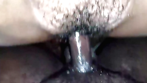 Hasty beauty in the process of being shaved and fucked
