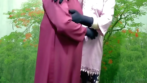 Indian housewife and husband in a housewife and husband movie