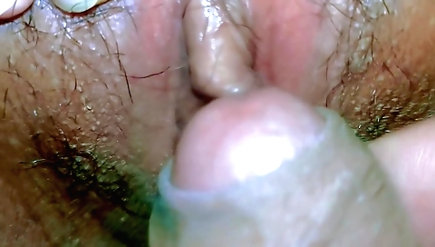 Indian stepdad is masturbating a stepdaughter's hairy body