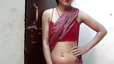 Indian beauties face made to look sexy in homemade solo