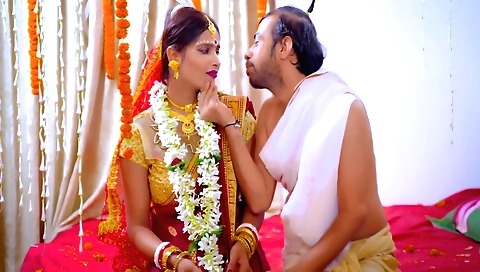 Indian milf gets fucked by her ex-boyfriend in front of his wife