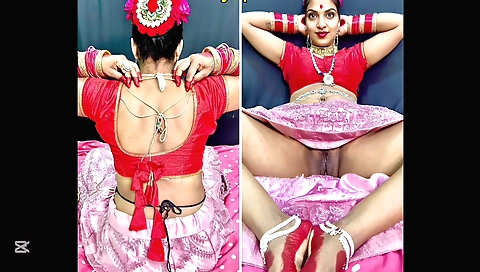 Indian brunette gets creampie in the doggy position