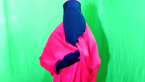 Hindi solo female with a lovely face takes care of her body