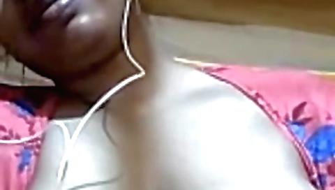 Sexy brunette with huge natural tits and booty shows