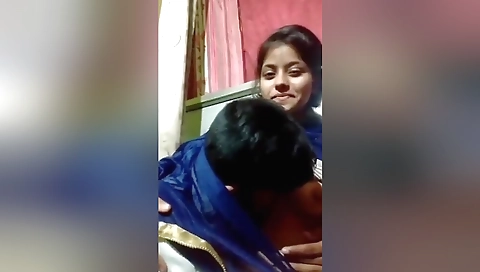 Indian amateur slut sucking his cock in amateur porn scene