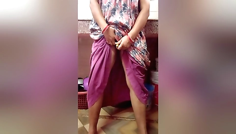 Sexy solo girl masturbating with a dildo on the floor