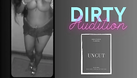 Hot brunette girl with large boobs and ass 18+ solo video