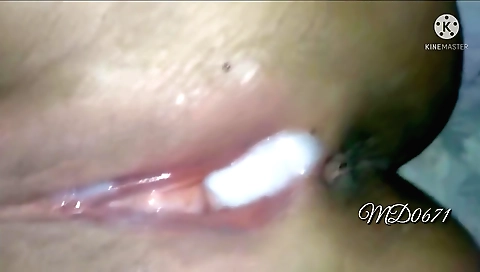 Chubby teen gets her stepmother's cock and creampie