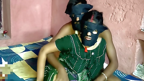 Indian bhabhi-in-law gets her sex life filled with porn
