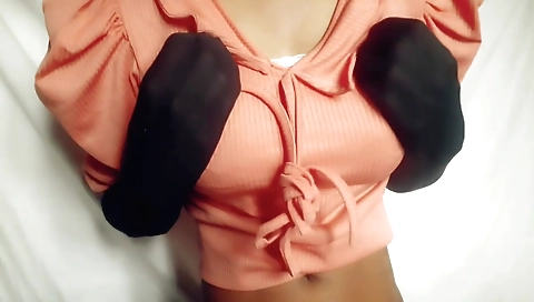 Tamil girl with small tits and a hot body is showing off
