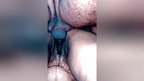 hairy woman takes cock in the bathroom for an orgasm