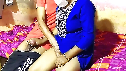 Indian brunette in a sexy outfit has a big ass and a huge dick