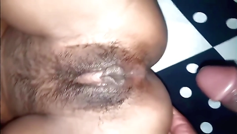 Indian sex scene for a hot amateur hairy girl and her lover