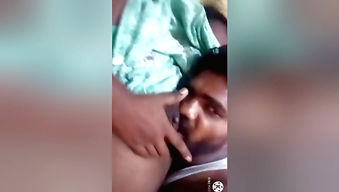 Indian wife sucks husband's dick in homemade cam video
