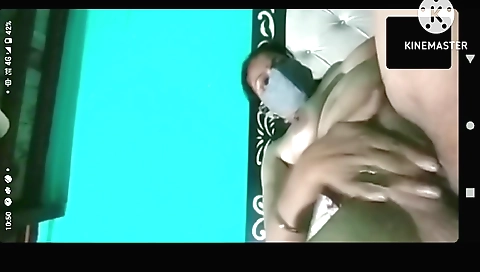 Indian babe with a phone call service starts to answer it