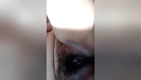 My hairy pussy gets fucked by my boyfriend in webcam