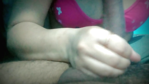 Indian chick with big tits gets fucked in a handjob