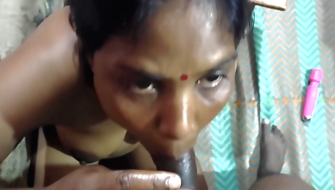 Indian amateur beauty getting facial done on the bed