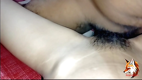 Indian teen 18+ in red blouse gets shaved and fucked