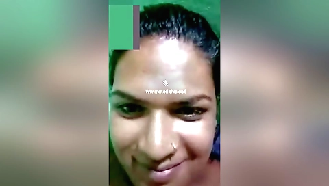 Indian babe wearing her sexy brown bikini in front of the camera