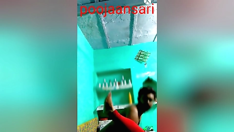 Indian blonde gives a blowjob and gets fucked by her man