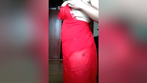 Beautiful brunette girl shows off her tits and pussy