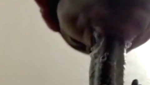 Hot brunette makes facial and then a deepthroat blowjob