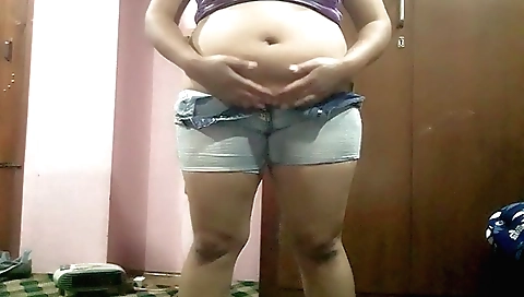 Indian chick is playing with her pussy in a homemade video