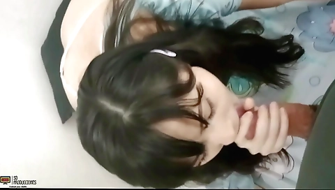 Indian girl with a hairy pussy creampie in my house
