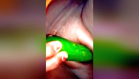 Indian teen is fucked by a dildo in amateur porn video