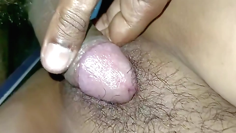 hairy Indian girl with small boobie and a hairy bush