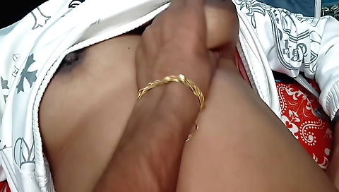 Indian hairy bhabi anal fingering with a black man