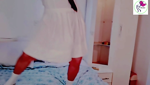 Indian amateur solo female sucks and fondles her clit