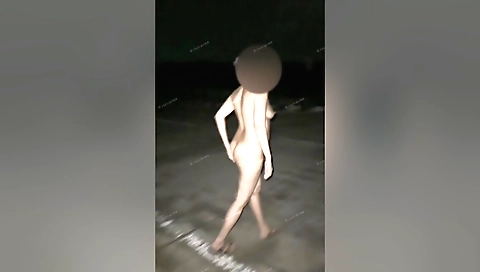 Indian girl rides a bike on a highway in hot outdoor video