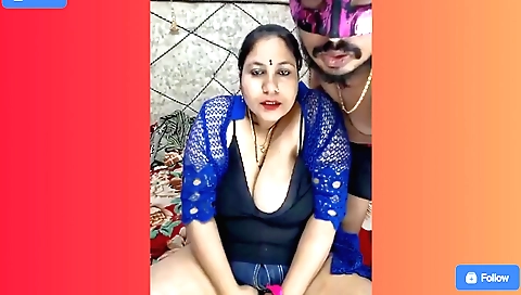 Amateur indian brunette with big ass has hot fucking