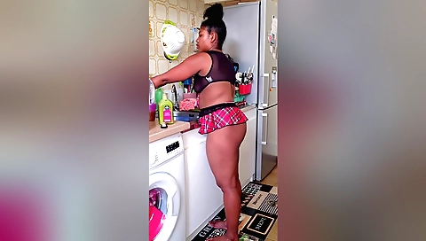 Indian bhabi in a skimpy blouse makes love in the bedroom